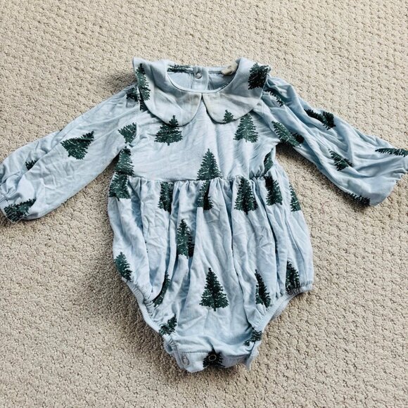 Kate Quinn blue pine tree bubble bodysuit - Picture 1 of 5